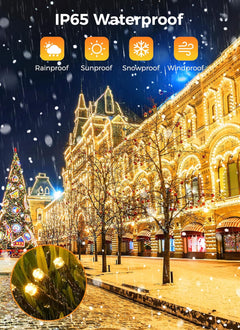 Solar String Lights - 2 Pack, 144 FT, 400 LED, Warm White, Waterproof