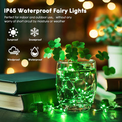 6 Pack Battery Operated Fairy Lights with Timer - 7ft 20 LED Green String Lights