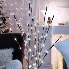 Lighted Branches for Vases - 3 Pack, 24Inch, 60 LED, Pure White
