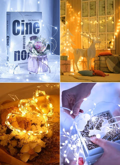 Battery Operated Fairy Lights - 6 Pack, 7 FT, 20 LED, Waterproof