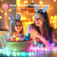 Pastel LED Fairy Lights, 12 Pack, 7ft Battery Operated with Timer