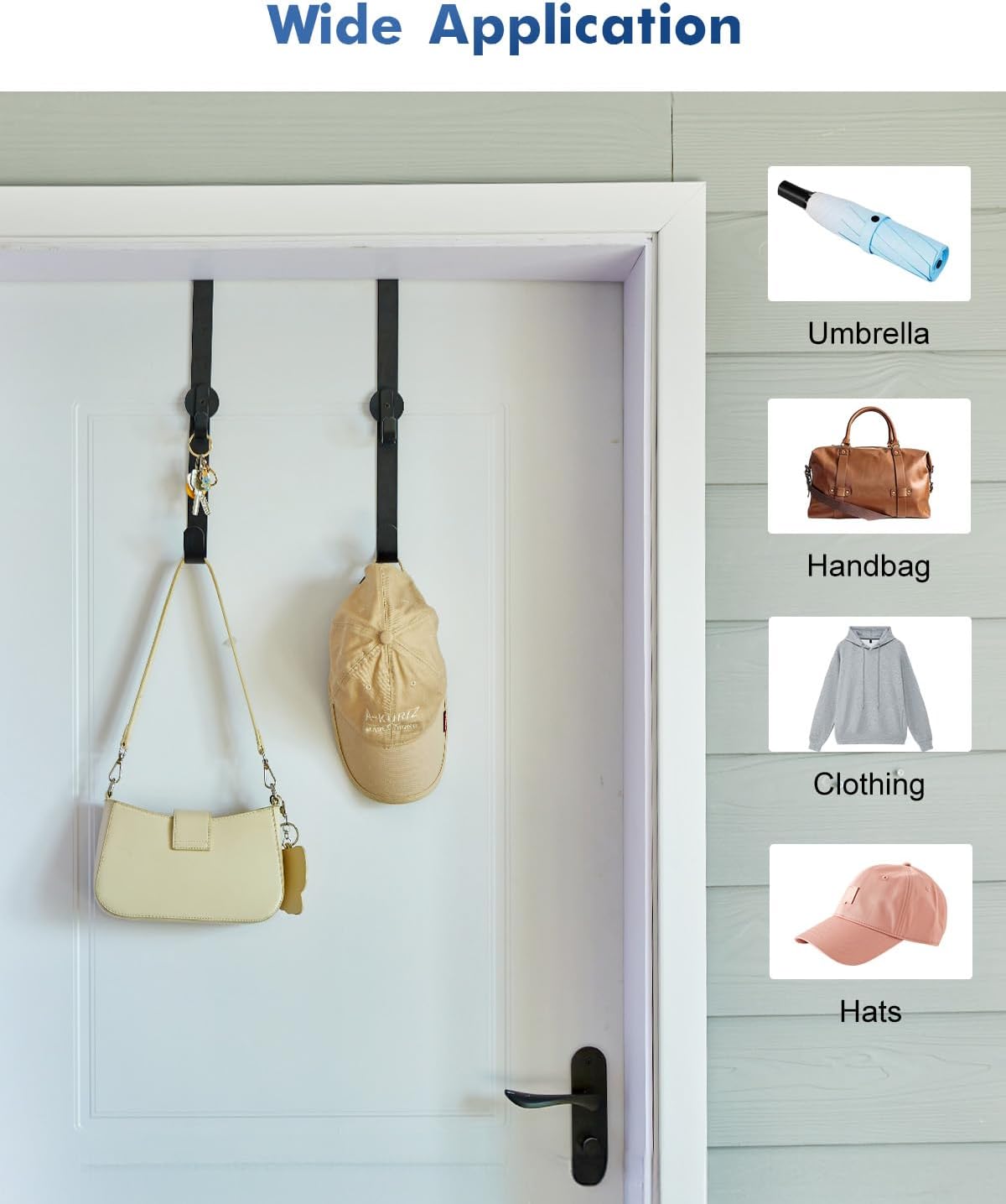 Front Door Wreath Hanger with Magnetic Hooks