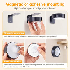 Magnetic Picture Lights - 2/3 Pack, Remote Control, Dimmable