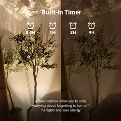 LED Spotlights - 4 Pack with Remote, Timer, and Dimmable Features