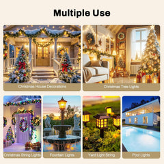 Outdoor Plug Timer with Remote - Dusk to Dawn, 3 Outlets, UL Listed