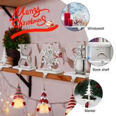 1 x 4 Pack / Reindeer & Snowflake & Snowman & Pine Tree