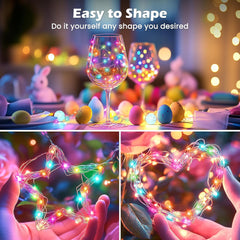 Battery Operated Fairy Lights, 5 Pack, 7 FT, 20 LED with Timer