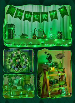 St. Patrick Mini String Lights - 50 Count, 12 FT, Green