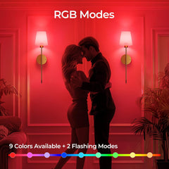 Battery Operated Wall Sconces Set of 2 - Cordless, Rechargeable, Dimmable Lights for Bedroom & Living Room (Gold)