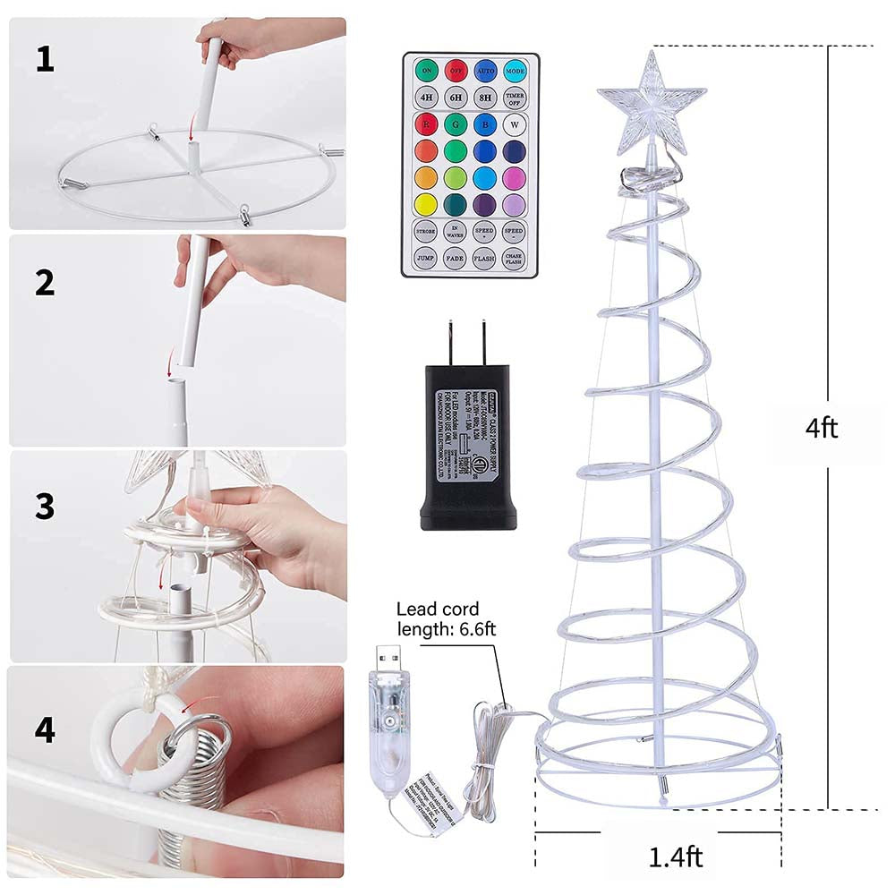 4 Feet / 80 LED / Remote