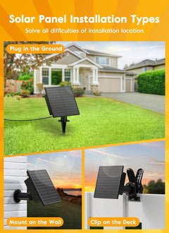 58FT Solar String Lights - 25 Shatterproof ST38 LED Bulbs, Waterproof