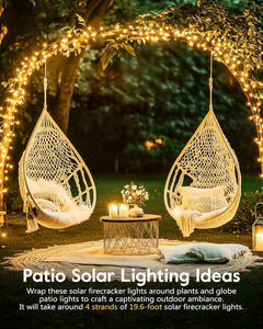 Solar String Lights - 39 FT, 480 LED, 8 Modes, Waterproof