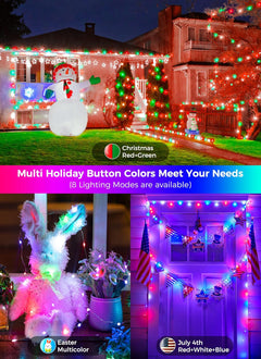 Color Changing Fairy Lights, 33 FT, 100 LED, Plug-in with Remote