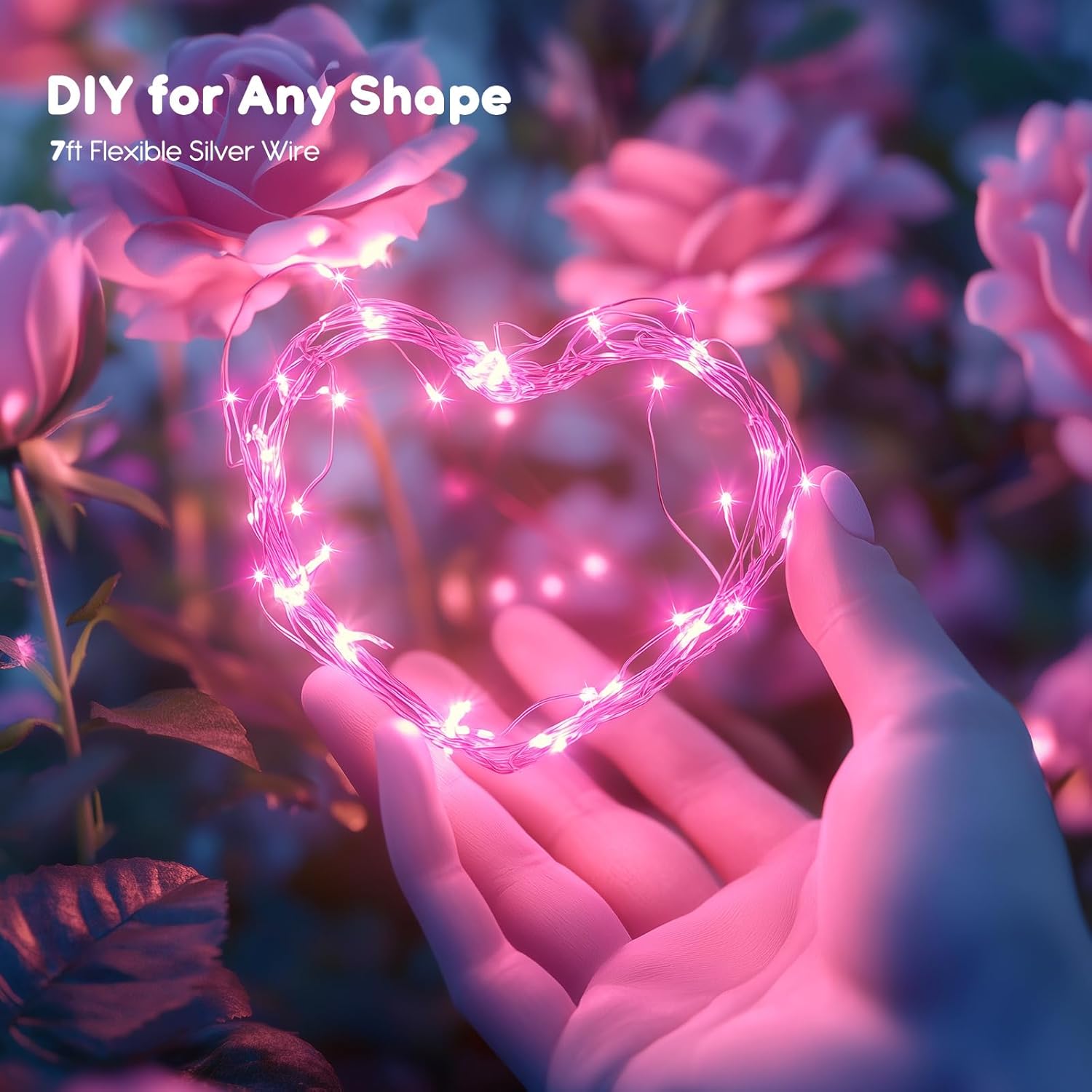 12 Pack Fairy Lights - Silver Wire, Battery Operated