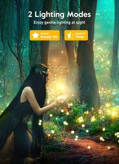 Solar Garden Lights - 4 Pack, 48 LED Firefly Lights