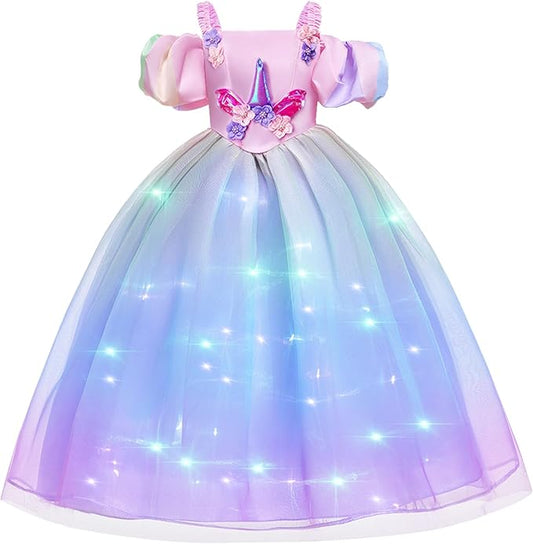 Light Up Princess Dress for Girls - Halloween Costume