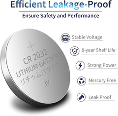 CR2032 Lithium Coin Cell Batteries - 60 Count