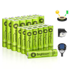 16 Pack AA 2000mAh and 16 Pack AAA 1000mAh Rechargeable Batteries, 1.2V NiMH High Capacity