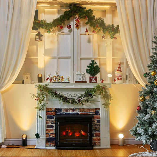 LED Spotlights - 4 Pack with Remote, Timer, and Dimmable Features