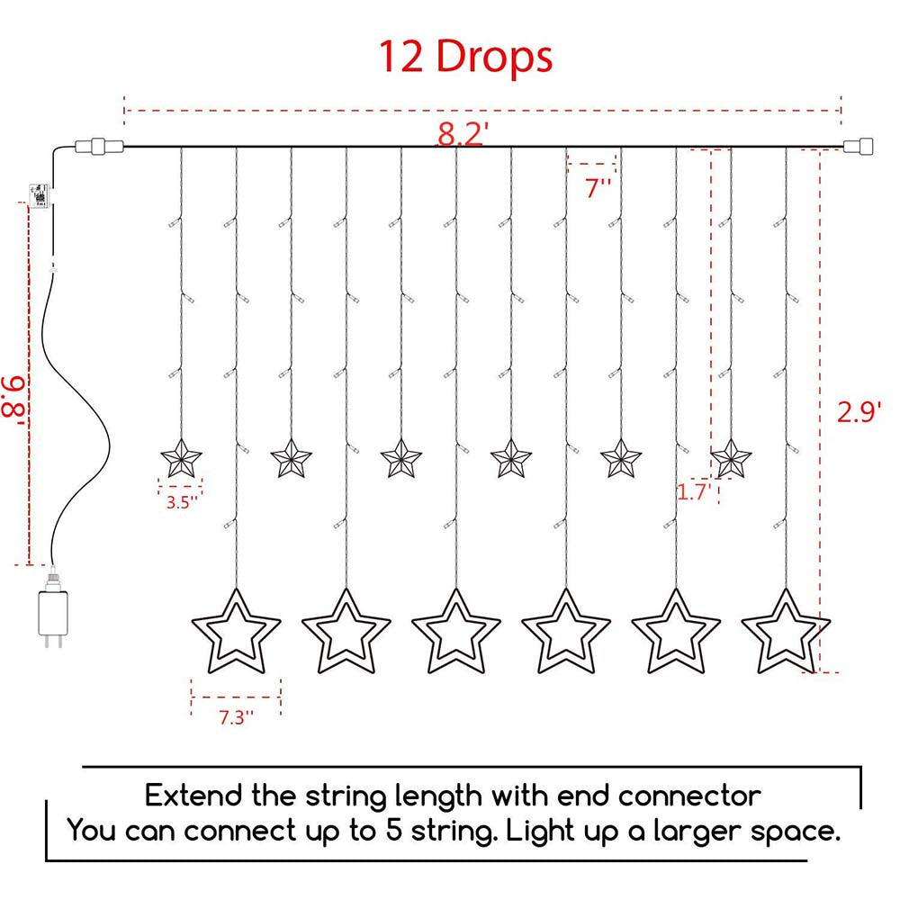 18 Feet / 138 LED / Warm White