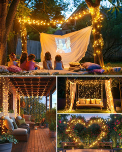 Solar String Lights - 2 Pack, 39.2 FT, 480 LED, Waterproof, Warm White