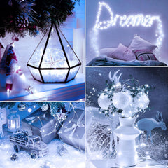 6 Pack Fairy Lights with Timer - 7ft Waterproof String Lights