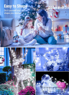Smart Fairy Lights - 2 Pack, 33 FT, 100 LED, Bluetooth, Remote