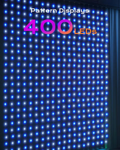 4.9x6.6ft Plug in 540 RGBIC LED Smart Color Changing Fairy Lights for Wall Window Garage