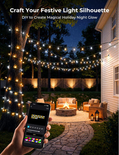 82ft 250LED Smart Color Changing Christmas Halloween Tree Lights, Smart App & Timer