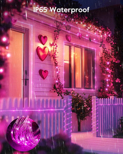 Solar Rope Lights - 39 FT, 100 LED, Waterproof, Multicolor