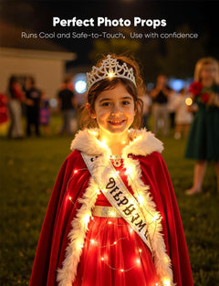 14 Pack 7FT 20 LED Battery Operated Silver Wire Firefly Starry Moon Lights for DIY Crafts, Warm White