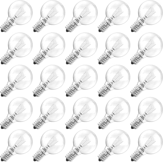 G40 5W 120V Globe Incandescent Glass Bulbs