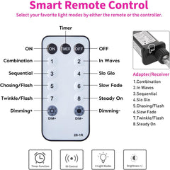 300 LED Curtain Lights - 9.8 FT Hanging Fairy Lights with Remote