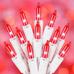 12 Feet 50 Count Incandescent Bulbs Mini Lights for Indoor Outdoor Xmas Tree Easter Valentine’s Day Wedding