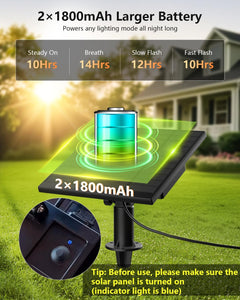 100FT Solar String Lights Outdoor Waterproof with Remote, 31+1 LED Shatterproof Bulbs, Dimmable & Timable, 3 Light Modes