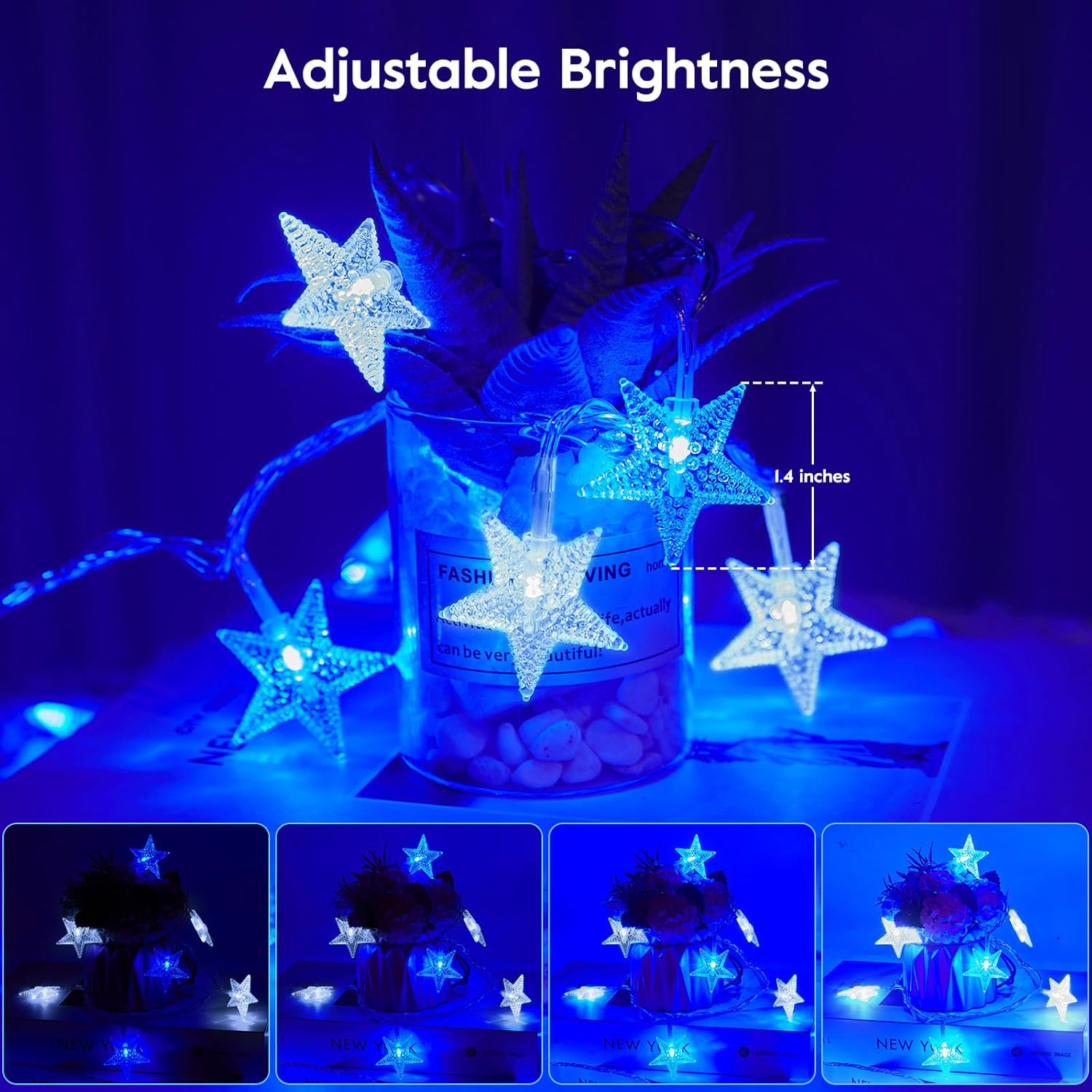 Star String Lights - 33/66 FT, 100/200 LED, Multicolor, Plug-in