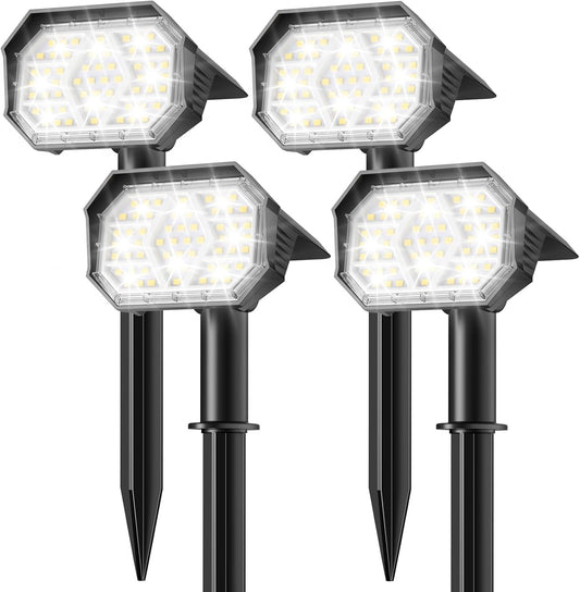 Solar Spot Lights Outdoor, 58 LED, IP67, Auto ON/Off