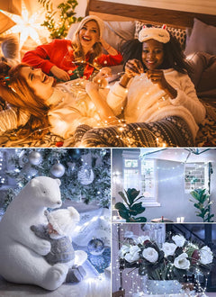 Battery Operated Fairy Lights - 6 Pack, 7 FT, 20 LED, Waterproof