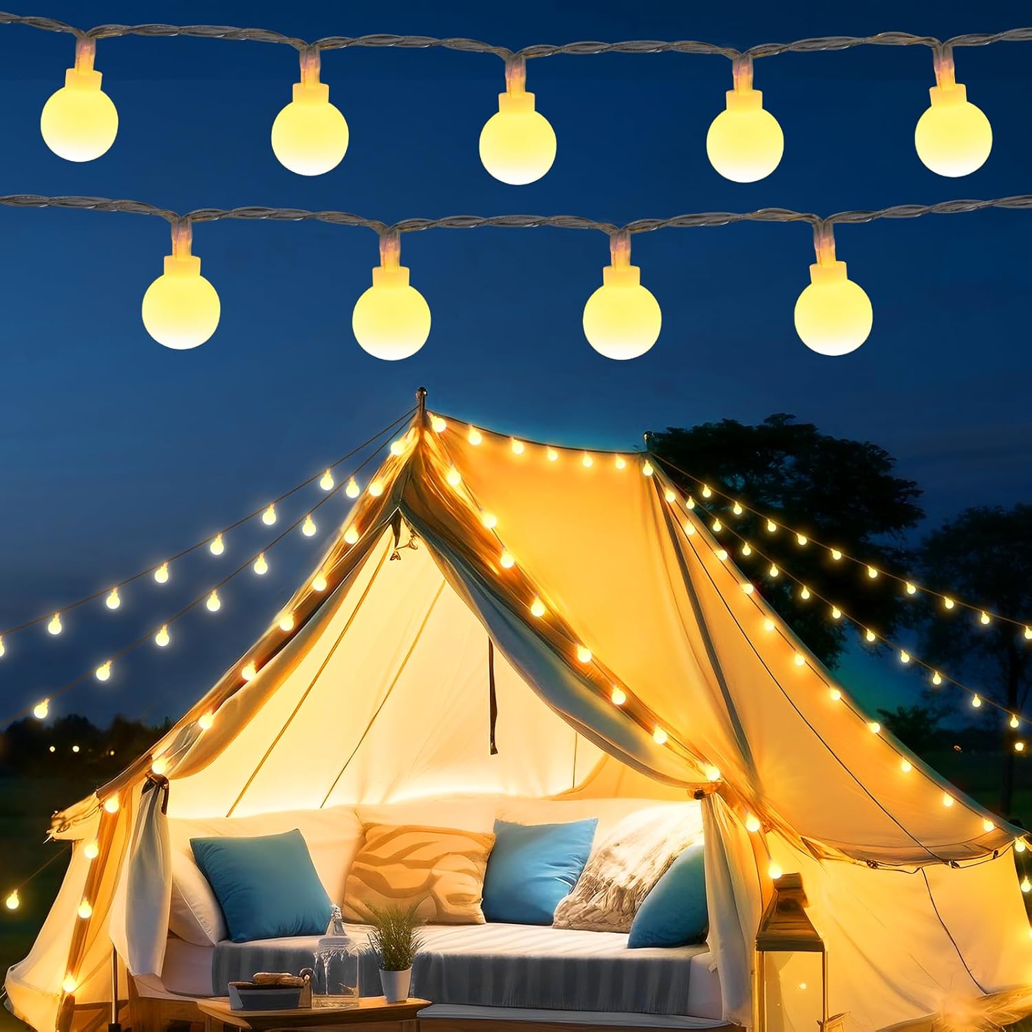 Battery Operated String Lights - 9.8Ft, 30 LED Globe Fairy Lights