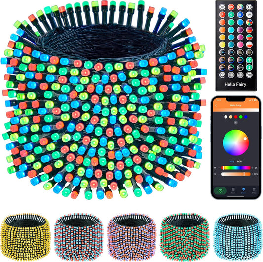 Color Changing Christmas Lights - 165Ft, 500 LED Smart String Lights