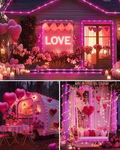 Solar Rope Lights - 39 FT, 100 LED, Waterproof, Multicolor