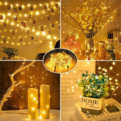 6 Pack Battery Operated Fairy Lights - 7ft, 20 LED Warm White