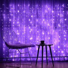 300 LED Curtain Lights - 9.8 FT Hanging Fairy Lights with Remote