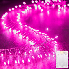 Battery Operated Fairy Lights - 10Ft, 120 LEDs, Pink