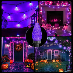 66 FT C9 LED String Lights - 100 Strawberry-Shaped LEDs