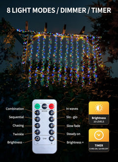 Outdoor Fairy Lights - Battery Operated, 5FT, 60 LEDs, Multicolor