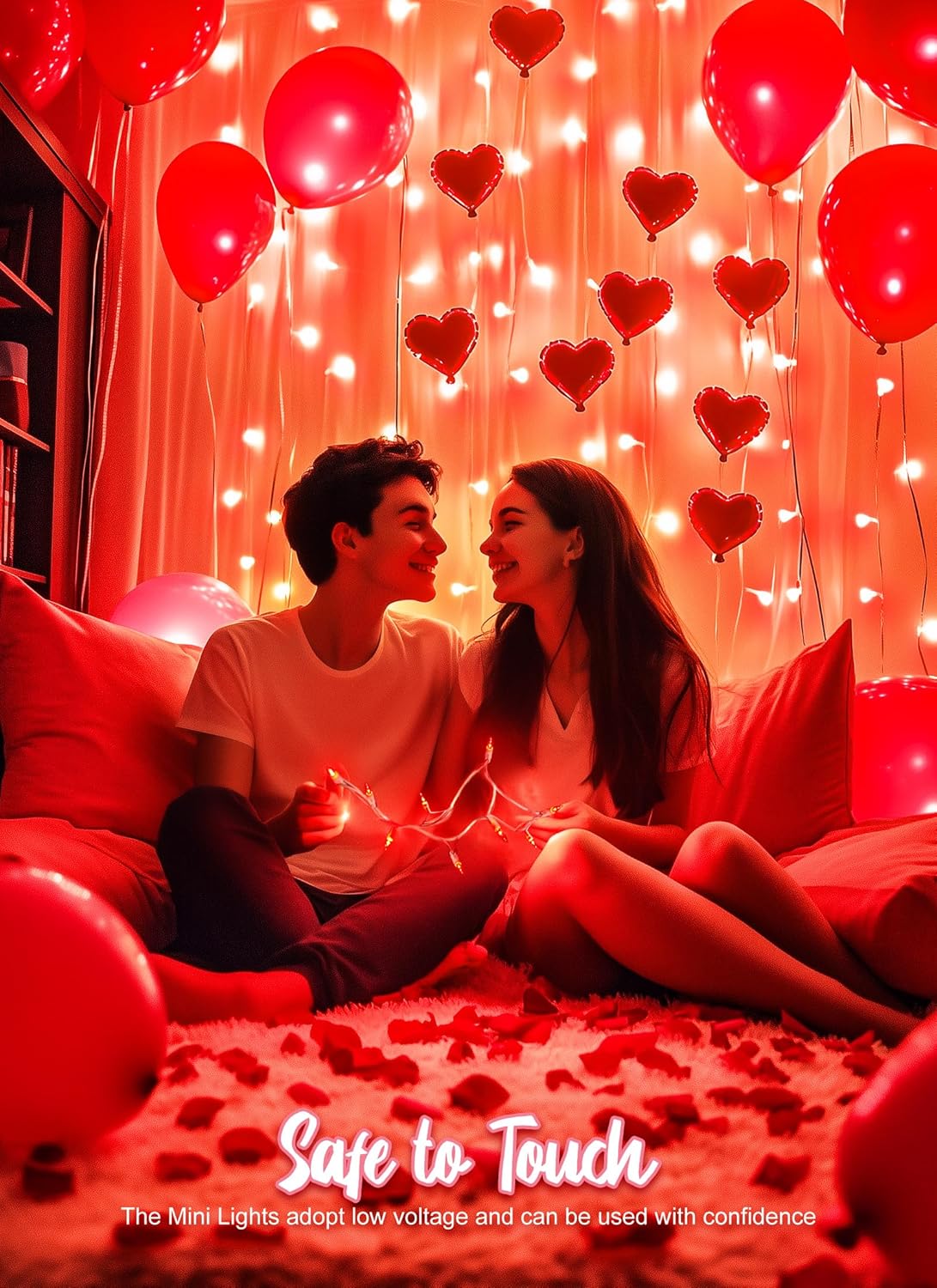 12 Feet 50 Count Incandescent Bulbs Mini Lights for Indoor Outdoor Xmas Tree Easter Valentine’s Day Wedding