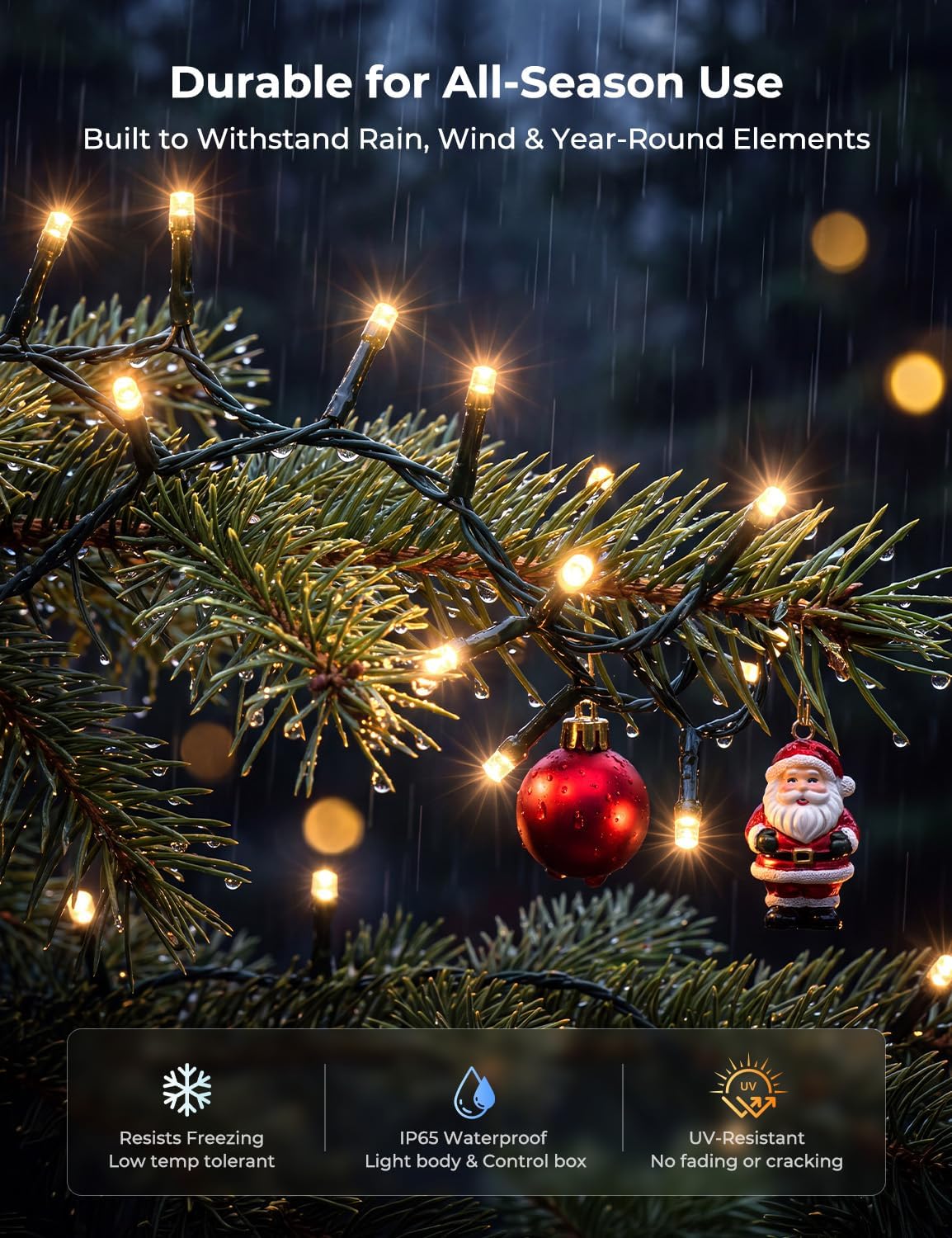 82ft 250LED Smart Color Changing Christmas Halloween Tree Lights, Smart App & Timer