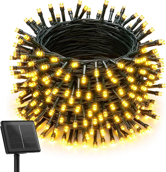 50Ft 120 LED Solar Powered String Lights Outdoor for Garden Yard Patio Party Decor, Warm White