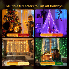 USB Globe String Lights - 17FT 50 LED Color Changing Fairy Lights with Remote and Timer